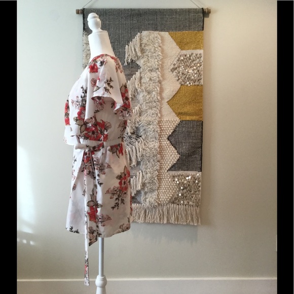 Floral Ruffled Wrap Romper - Picture 2 of 5